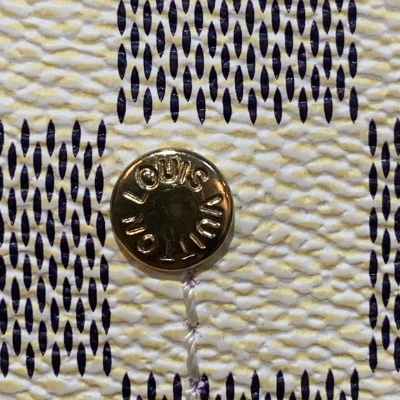 Louis Vuitton Inspired Damier Azur White Gray Clutch - Picture 7 of 11